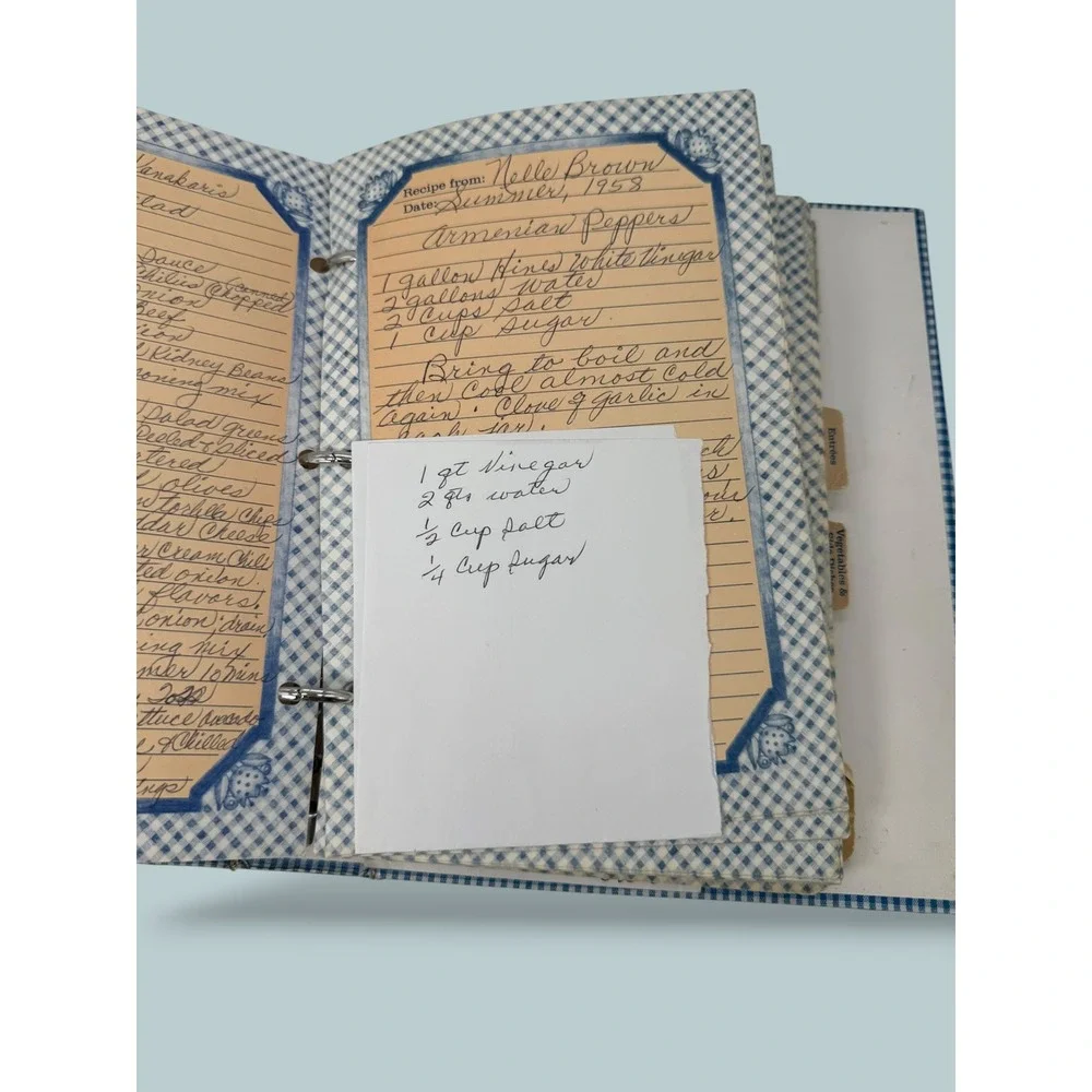 Vintage Keepsake Recipe Collection Cookbook Full of Handwritten Recipes